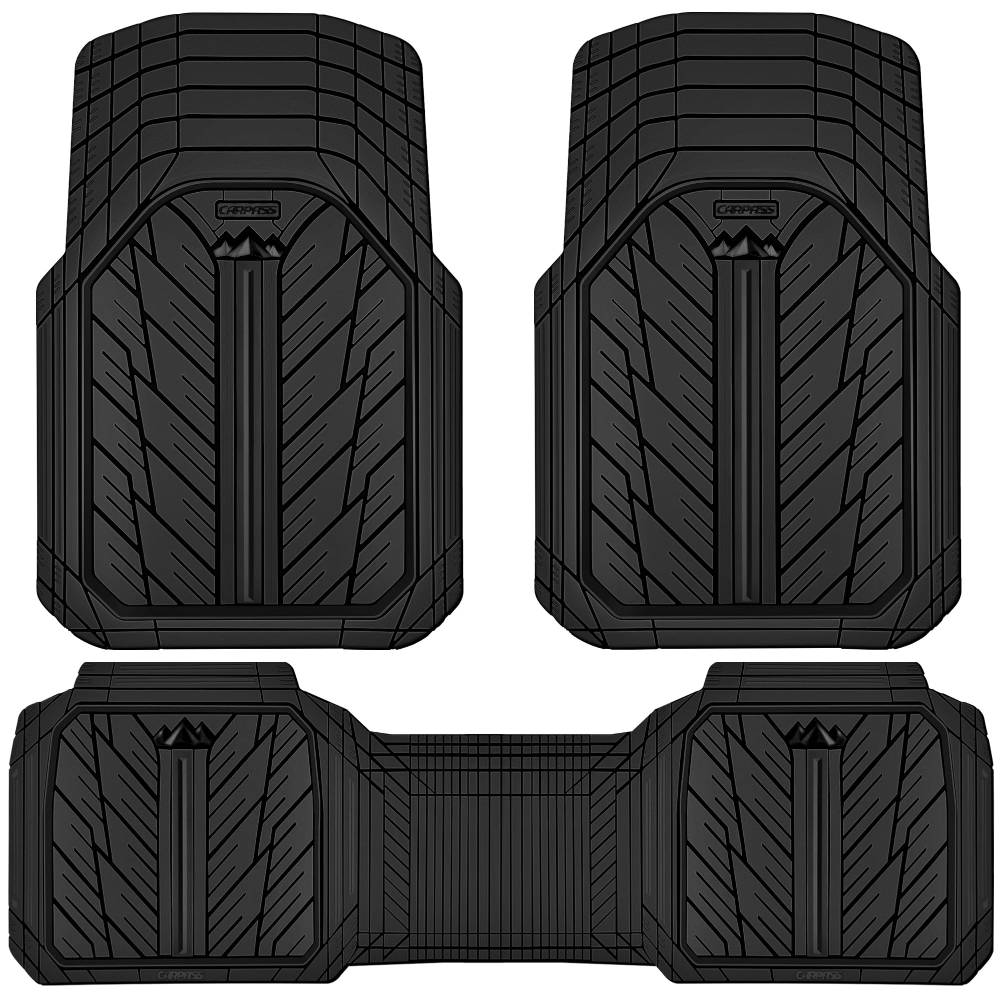 All-Weather Rubber Car Floor Mats for Interior Protection