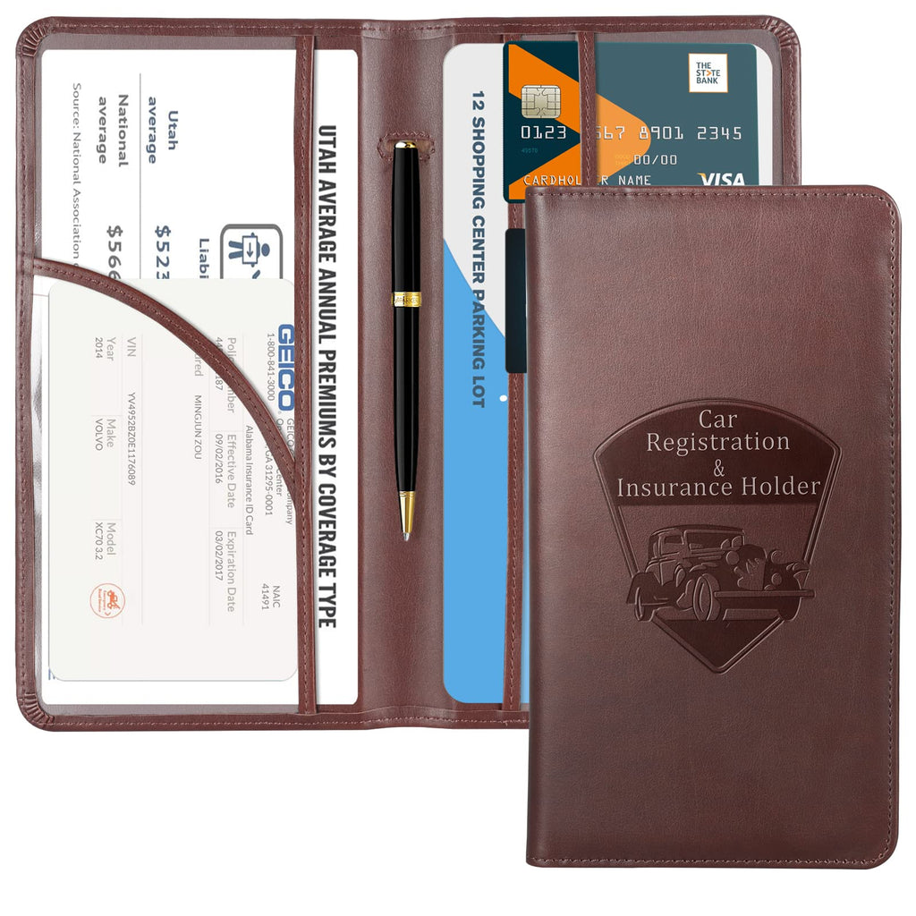 Car Registration & Insurance Holder for Glove Box Storage