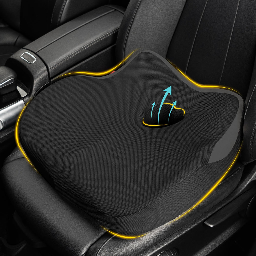 Ergonomic Memory Foam Car Seat Cushion for Long Drives