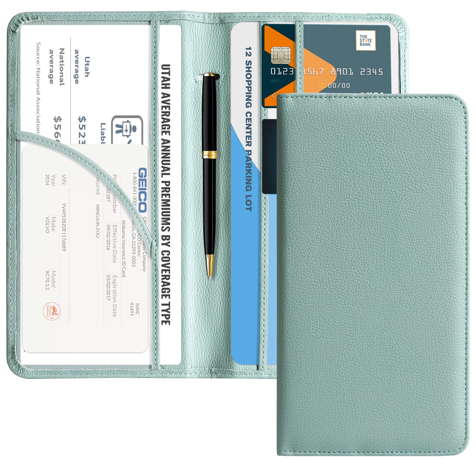 Car Registration & Insurance Holder for Glove Box Storage