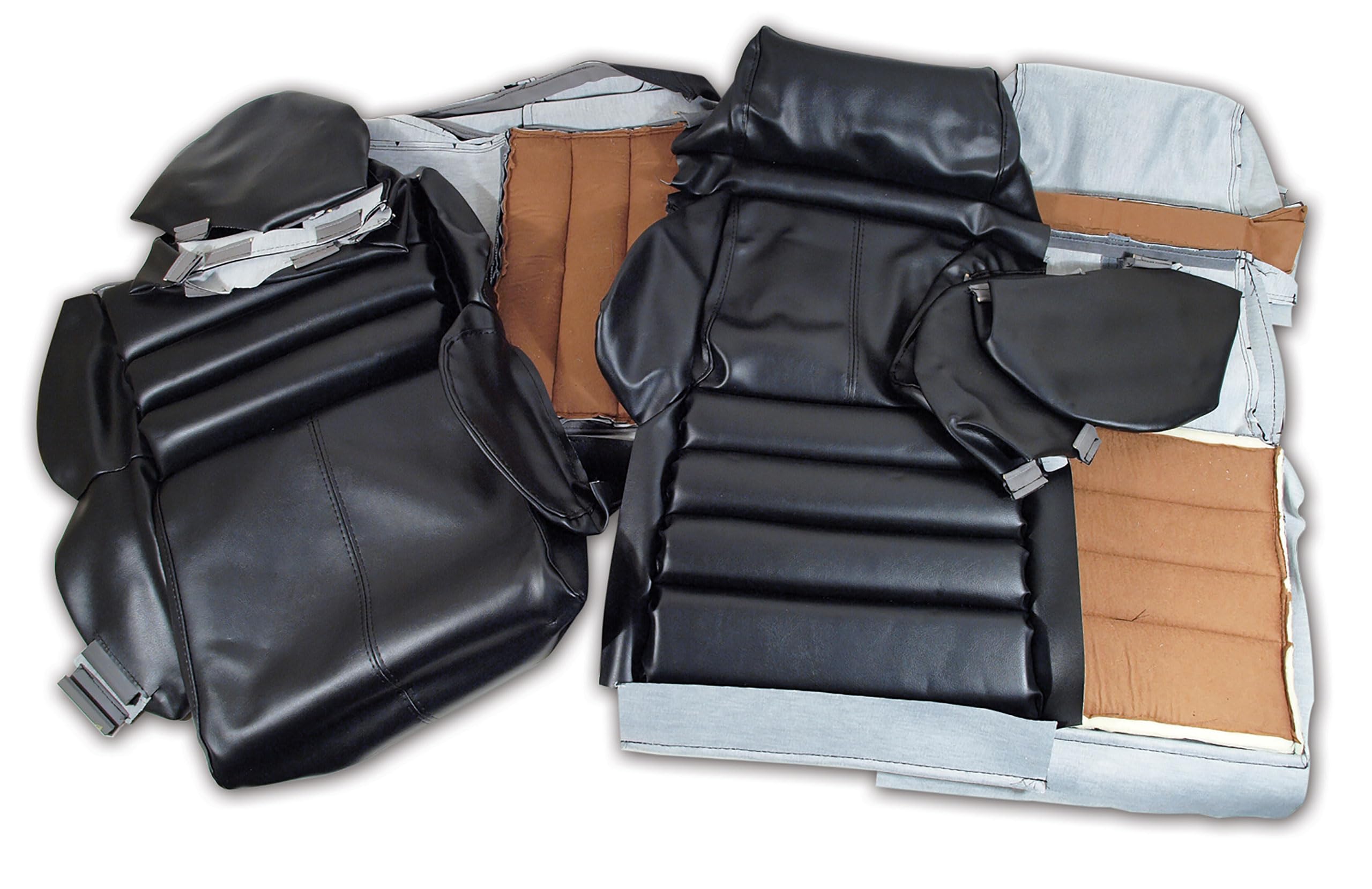 Black OE-Style Vinyl Sport Seat Covers for 1991–1992 C4 Corvette