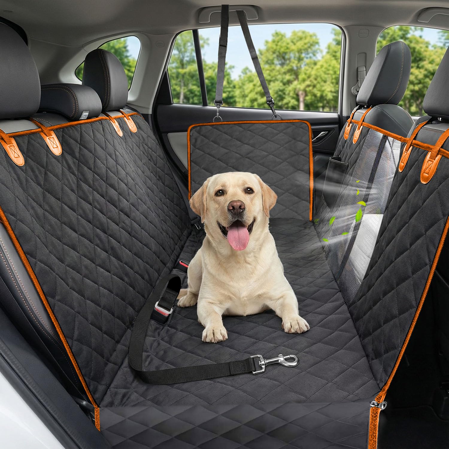 Waterproof 600D Dog Car Seat Cover Hammock for Cars & SUVs