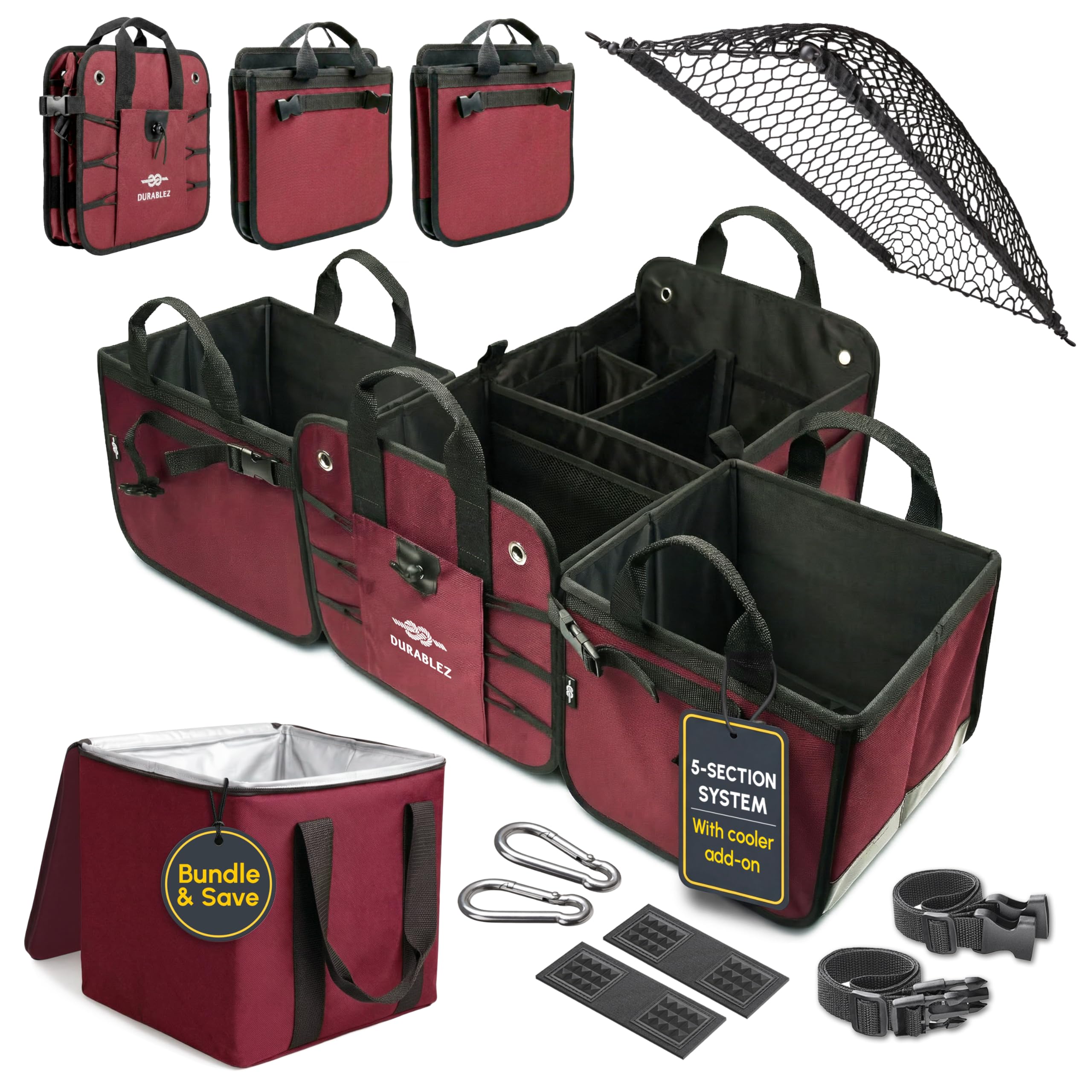 Durable Car Trunk Organizer for Storage & Cargo Management