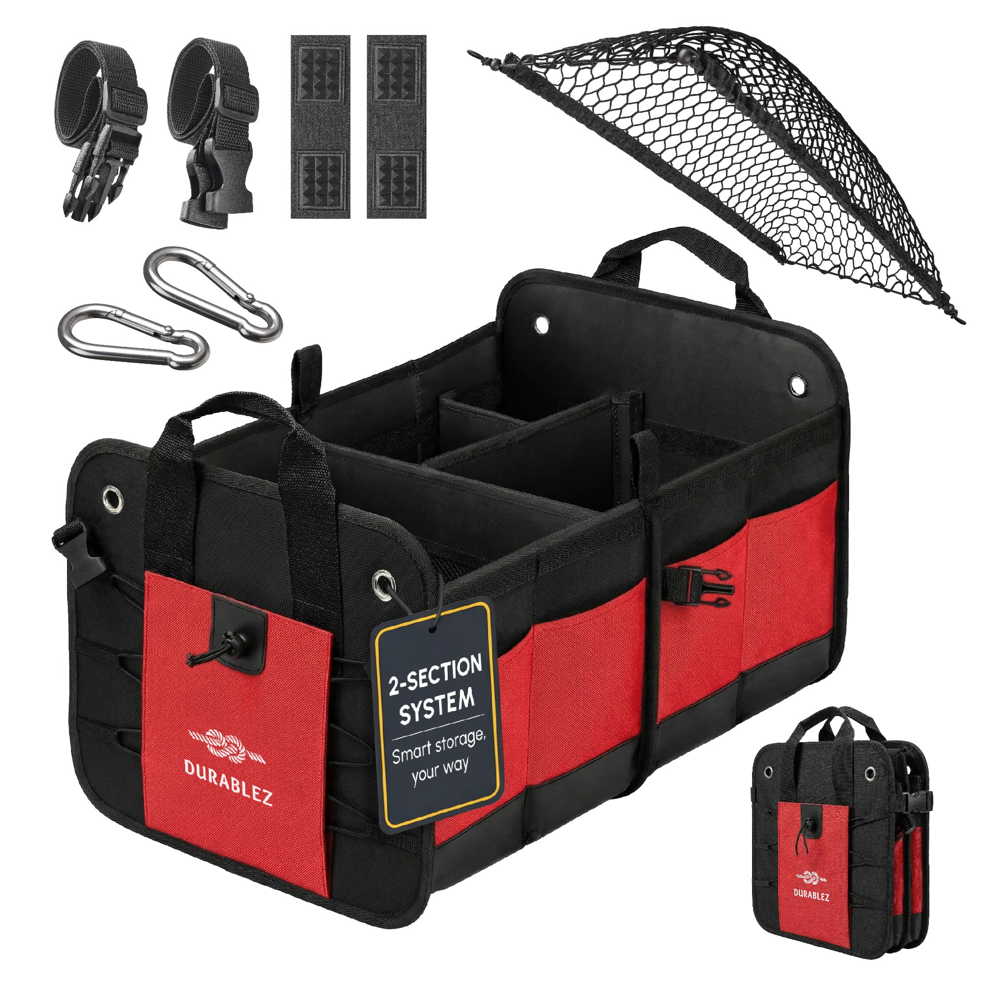 Durable Car Trunk Organizer for Storage & Cargo Management