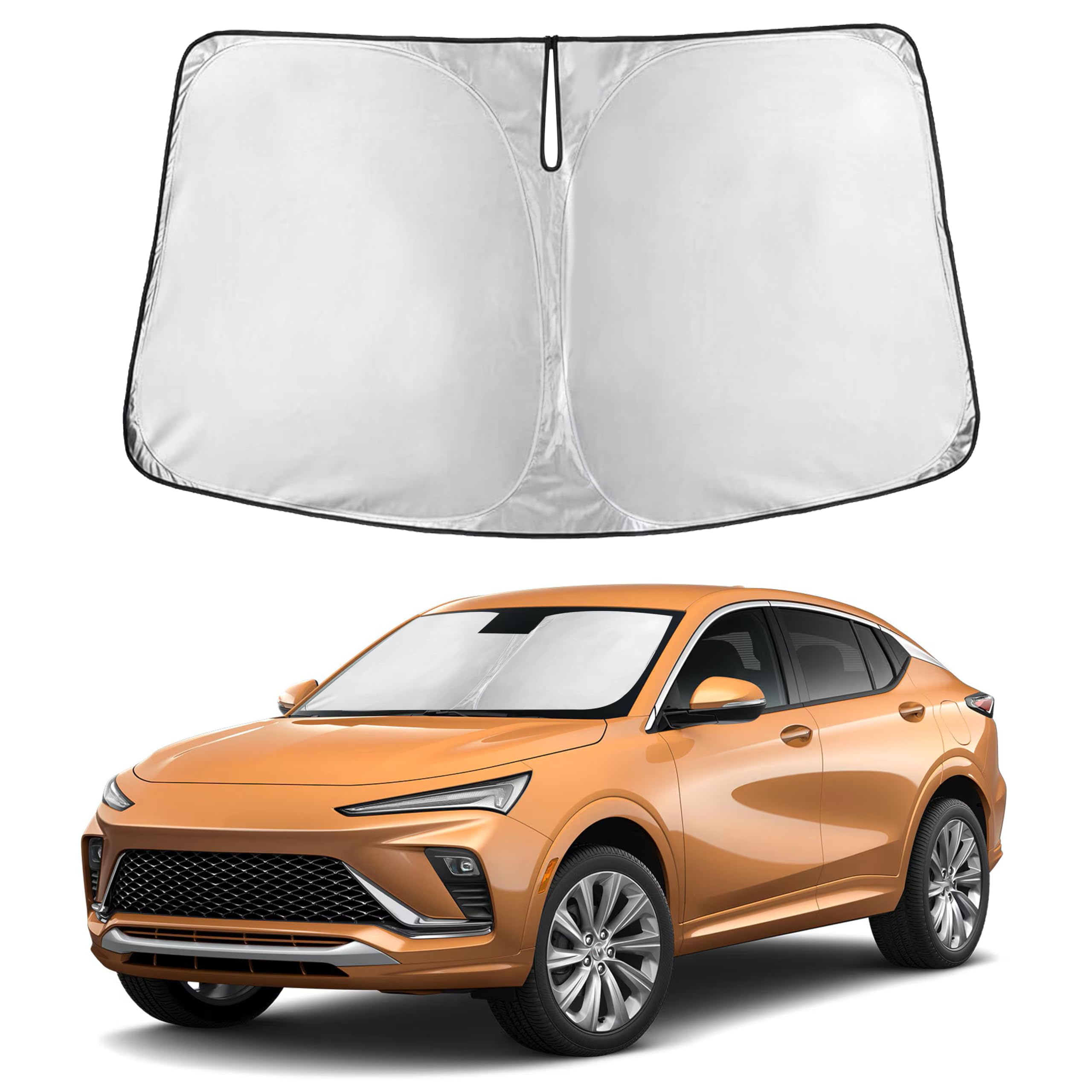 Front Windshield Sun Shade & Car Window Sun Visor