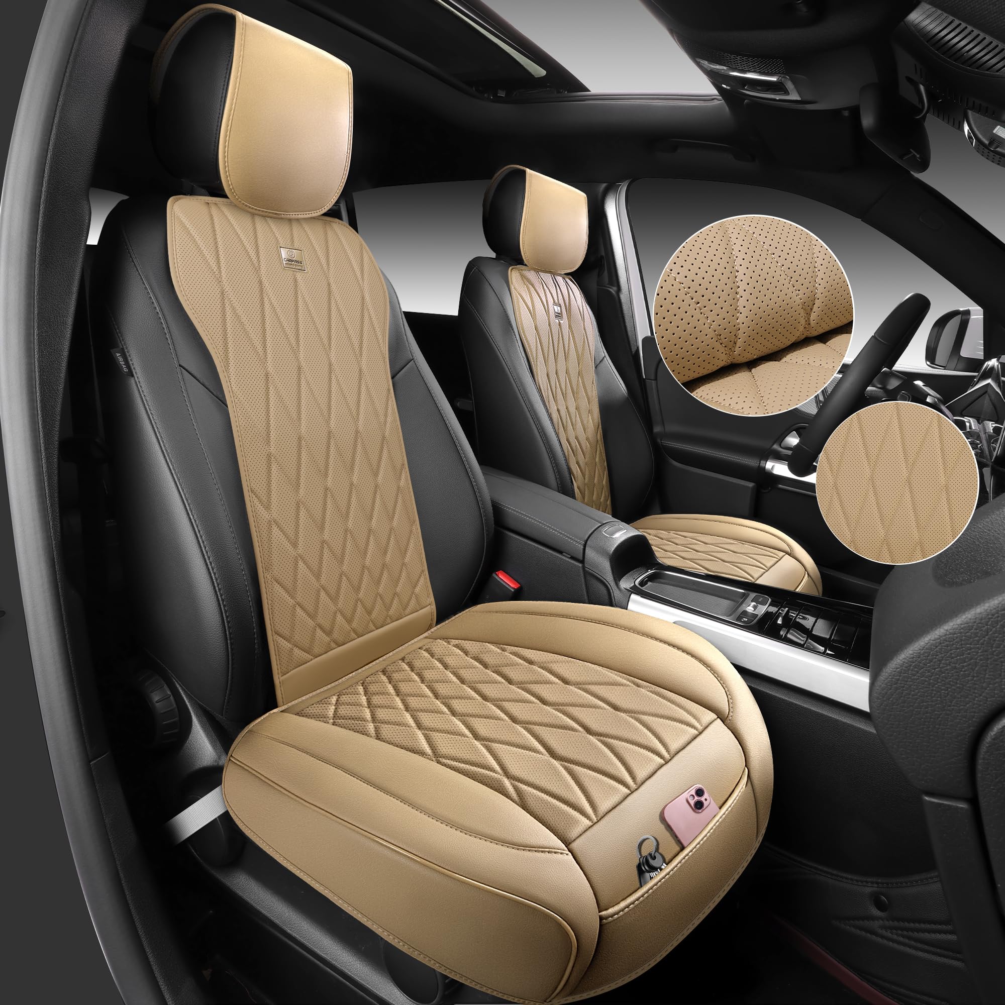 Leather Bottom Car Seat Cover Protector – Single Pack