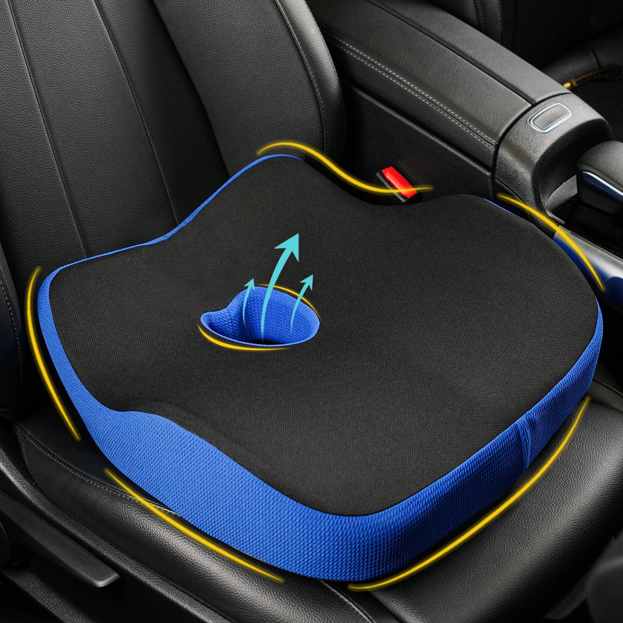 Ergonomic Memory Foam Car Seat Cushion for Long Drives