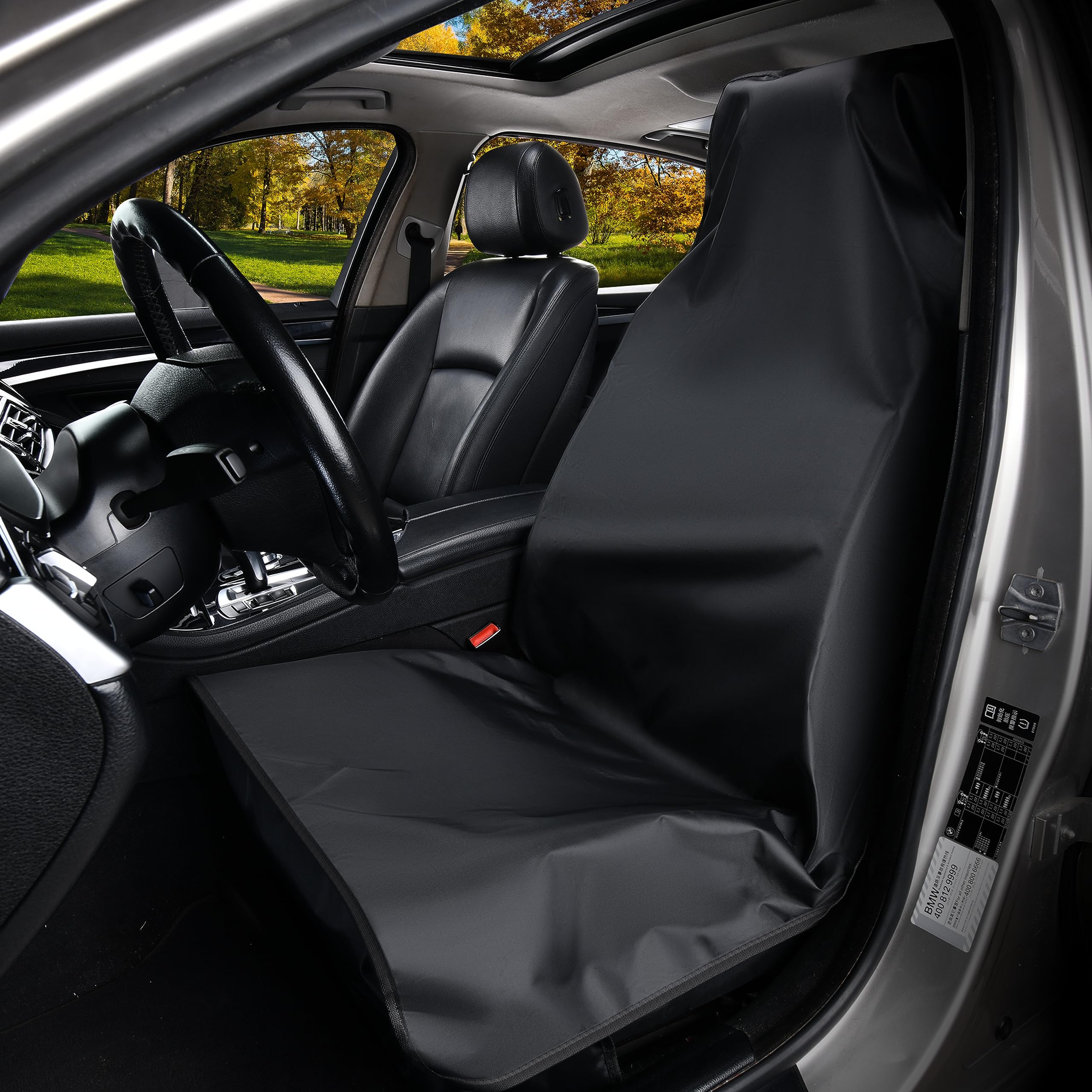 Black Front Car Seat Cover Protector – Single Pack