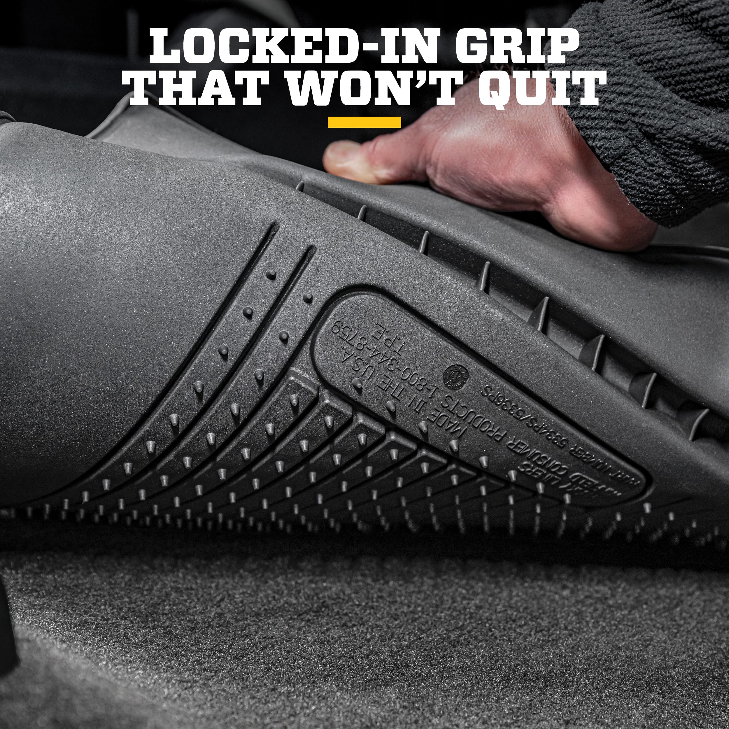 All-Weather Floor Mats with Raised Edge Protection