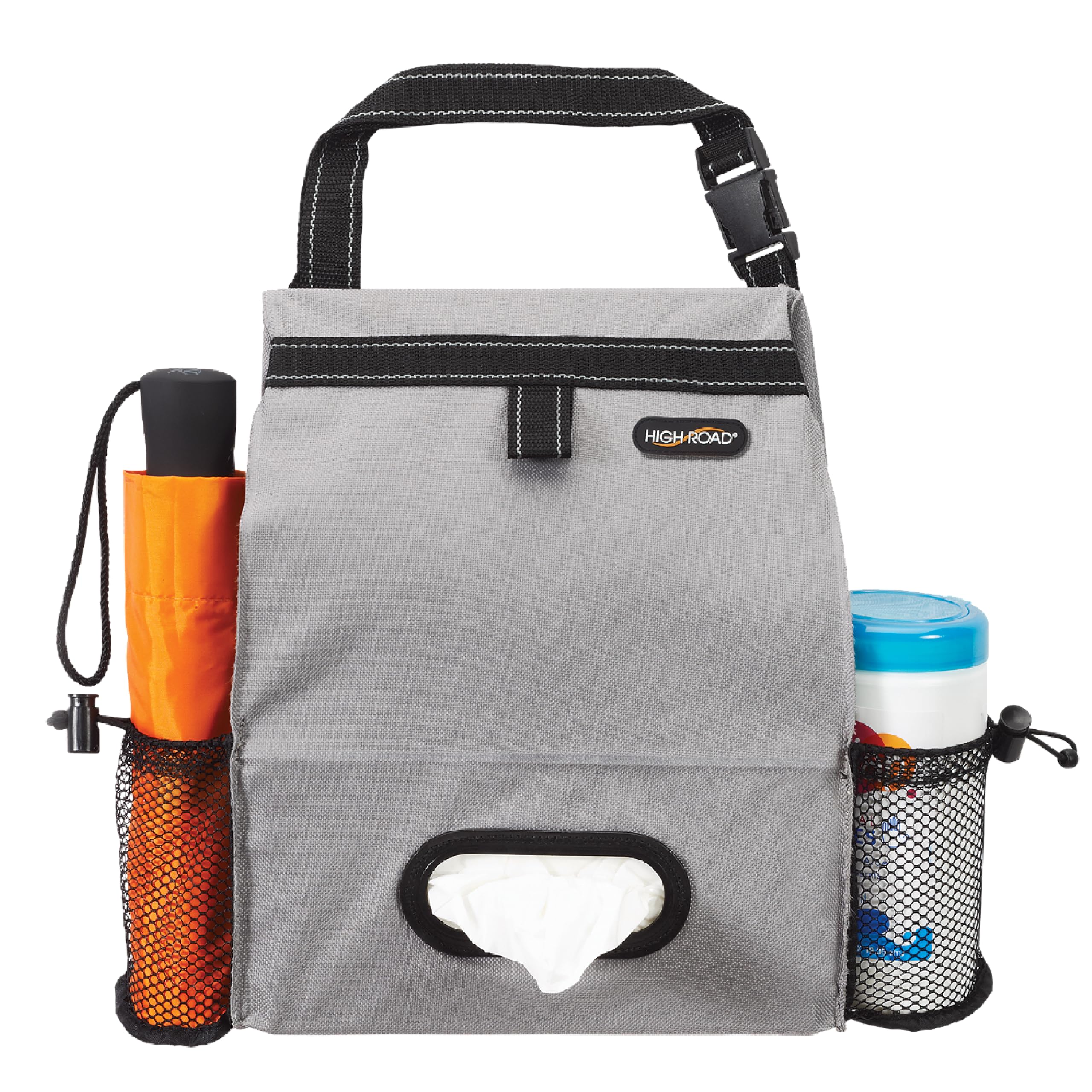 2-Gallon Car Organizer with Trash Bin & Tissue Holder